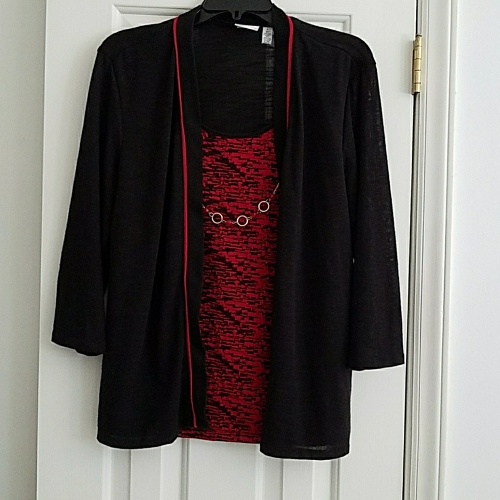 Tank top and attached jacket